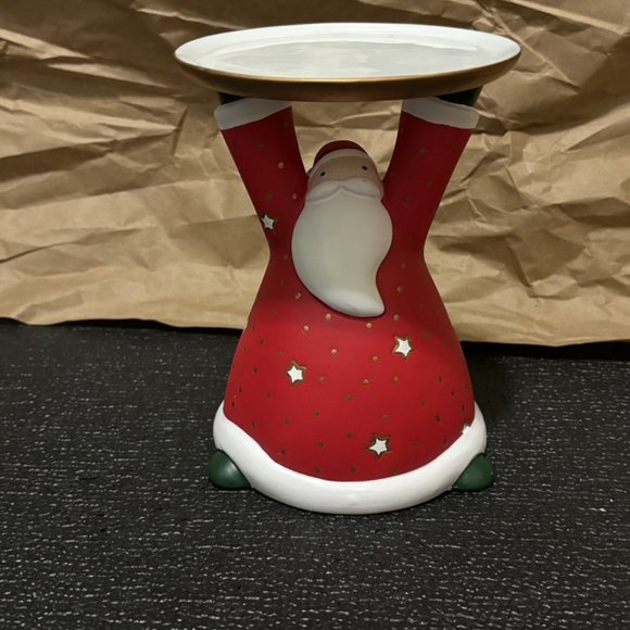 PartyLite Holiday Cheer Santa Claus Pillar Holder - Picture 3 of 9